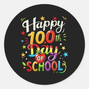 Adesivo 100º Dia da Escola Feliz 100 Dias _7