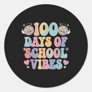 Adesivo 100º Dia da Escola Víbias Sorriso Bonito 100 Dias