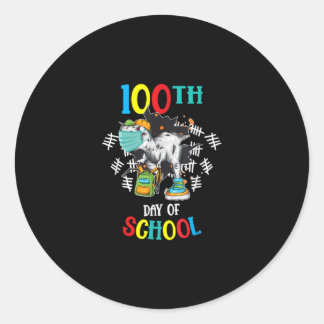 Adesivo 100º Dia de Dinossauros Escolares Máscara Virtual