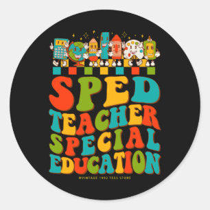 Adesivo 100º Dia De Ensino Especial De Professores Escolar