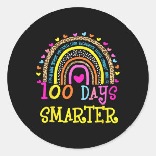 Adesivo 100º Dia De Professora Escolar 100 Dias Mais Intel