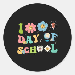Adesivo 100º Dia de Professores Crianças Felizes 100 Dias