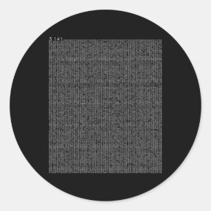 Adesivo 10000 Decimais Por Dia de Matemática Motif
