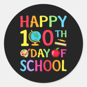 Adesivo 100.º Dia Da Escola 100 Dias De Professora Stu
