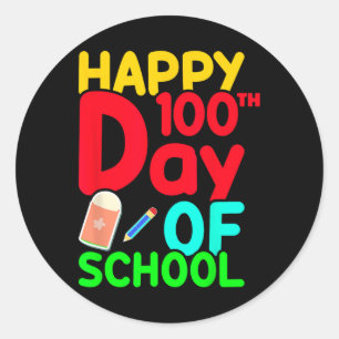 Adesivo 100.º Dia Da Escola 100 Dias Estudantes Gi