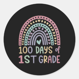Adesivo 100.º Dia Da Escola 1rua Grau 100 Dias Mais Inteli