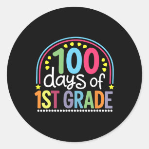 Adesivo 100.º Dia Da Escola 1rua Grau 100 Dias Mais Inteli