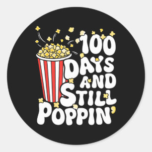 Adesivo 100.º Dia Da População Escolar 100 Dias E Pop