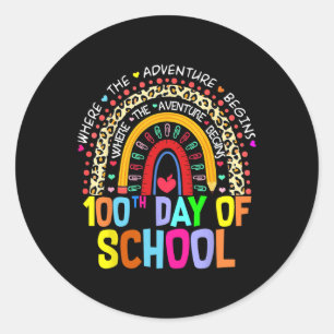 Adesivo 100.º Dia de Estudante Escolar 100 Dias Inteligent