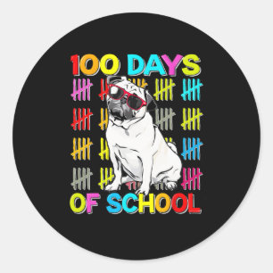 Adesivo 100.º Dia de Meninos Escolares 100 Dias De Ensino