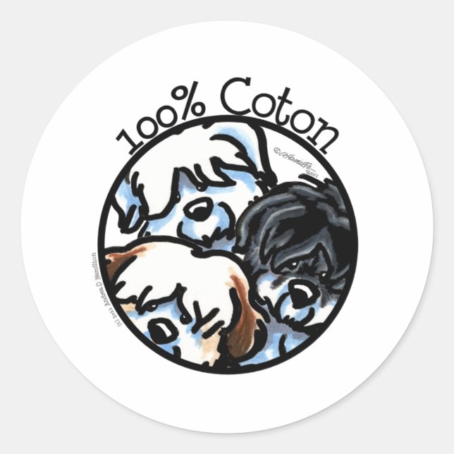 Adesivo 100% Algodão de Tulear (Frente)