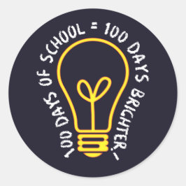 Adesivo 100 days of school 100th day student class T-Shirt