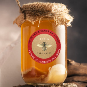 Adesivo 100% De Cozinha De Mel Homemade Vermelha De Cervej