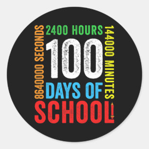 Adesivo 100 dias 2400 horas 144000 minutos