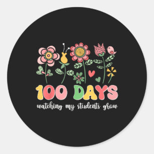 Adesivo 100 dias cultivando flores de boho 100 dias profes