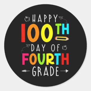 Adesivo 100 Dias Da 4ª Quarta Série 100º Dia De Aula T