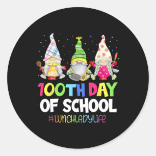 Adesivo 100 Dias Da Almoça Da Escola Lady Gnomies Gnomies