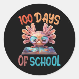 Adesivo 100 Dias De Alicerce Axolotl Sea 100º Dia De
