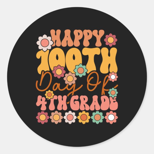 Adesivo 100 Dias De Almofada De Grau 4 (Frente)