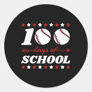 Adesivo 100 Dias De Amantes De Baseball Escolar