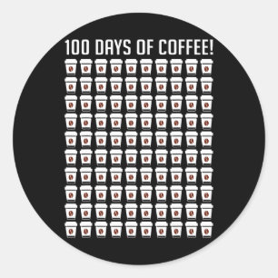 Adesivo 100 Dias De Apreciação Do Professor De Café 100 Di