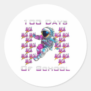 Adesivo 100 Dias de Astronautas Escolares e Espaço Ro