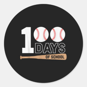 Adesivo 100 Dias De Basebol Escolar 100º Dia Da Escola