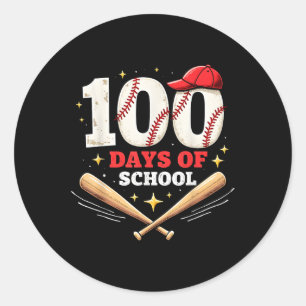Adesivo 100 Dias De Basebol Escolar 100º Dia Da Escola