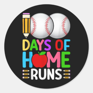 Adesivo 100 Dias De Casa Executa Baseball 100º Dia De