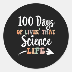 Adesivo 100 Dias De Ciência 100º Dia Da Escola Para O Stem