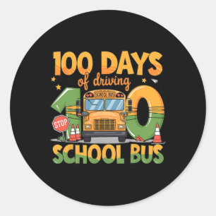 Adesivo 100 Dias De Condução De Motoristas De Ônibus Escol