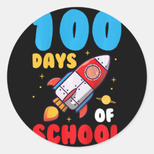 Adesivo 100 Dias De Crianças Escolares 100º Dia Da Escola