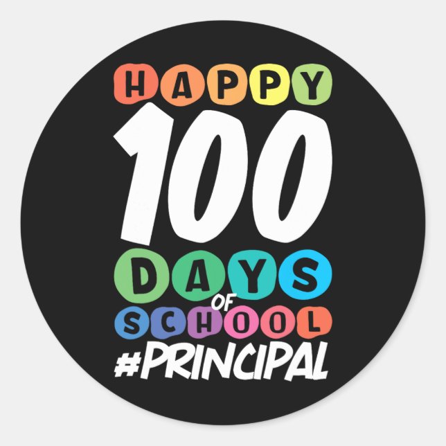 Adesivo 100 Dias De Diretor Escolar (Frente)