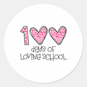 Adesivo 100 Dias De Encantamento Escolar Adorável 100º Dia