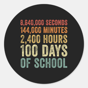 Adesivo 100 Dias De Equipamento De Professores 80 Anos Ret