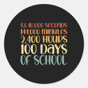 Adesivo 100 Dias De Equipamento De Professores 80 Anos Ret