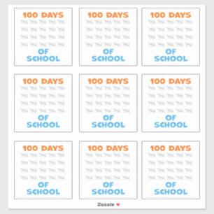 Adesivo 100 dias de escola