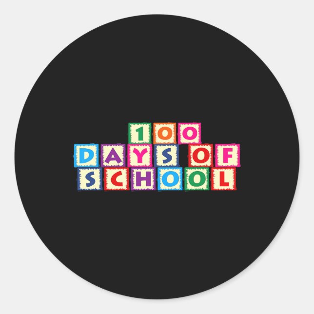 Adesivo 100 Dias De Escola (Frente)