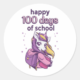 Adesivo 100 dias de escola