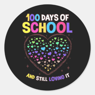 Adesivo 100 Dias De Escola 100.º Dia De Professora Stu