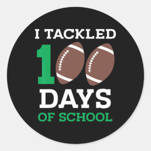 Adesivo 100 dias de escola 100 dias de futebol estudante