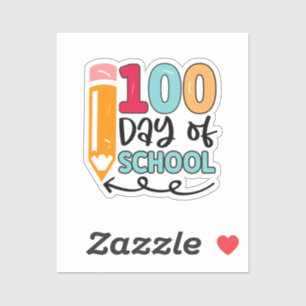 Adesivo 100 Dias De Escola 49