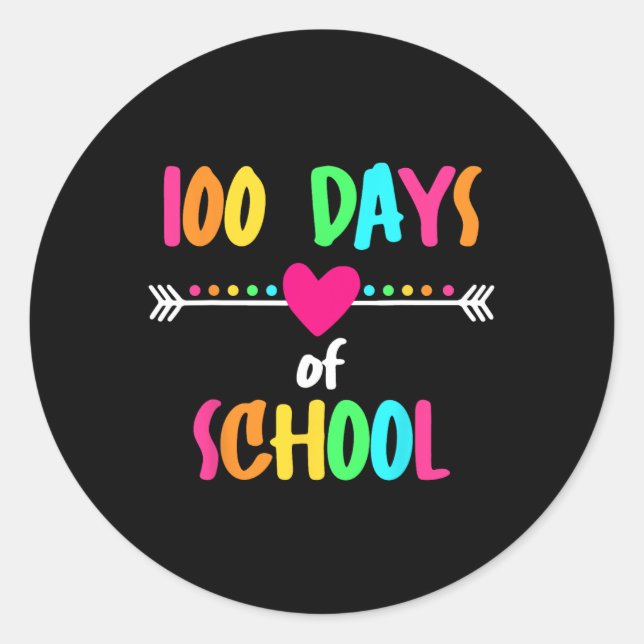 Adesivo 100 Dias De Escola 5 (Frente)