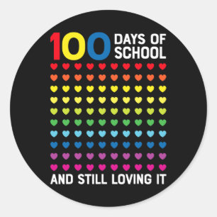 Adesivo 100 Dias De Escola Ainda A Ama Corta 100º Da