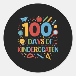 Adesivo 100 Dias De Escola De Jardim De Infância 100 Dias 