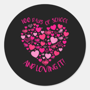 Adesivo 100 Dias De Escola E Ainda A Adorando Bonita