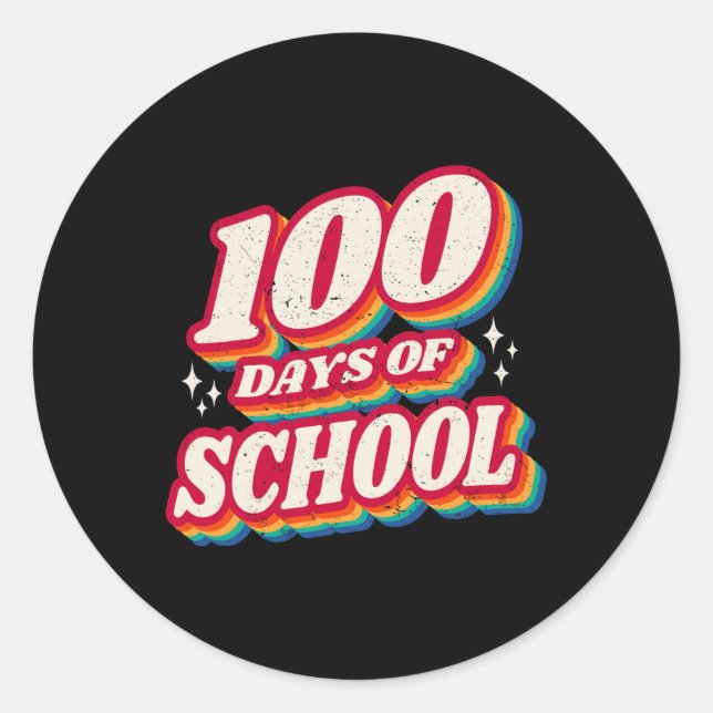 Adesivo 100 Dias De Escola E Ainda A Adorando Corta 100t (Frente)