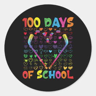 Adesivo 100 Dias De Escola Paus De Hóquei No Gelo Meninos