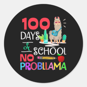 Adesivo 100 Dias De Escola Sem Problema Llama Llama Llama