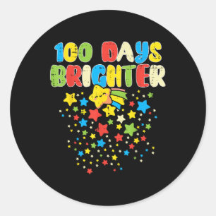Adesivo 100 Dias de Estrelas Mais Brilhantes na Escola 100